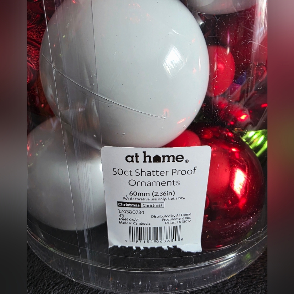 New set of 2 Elf on the Shelf@ 50-Count Shatterproof Christmas Ornaments 2.36" - Picture 7 of 7